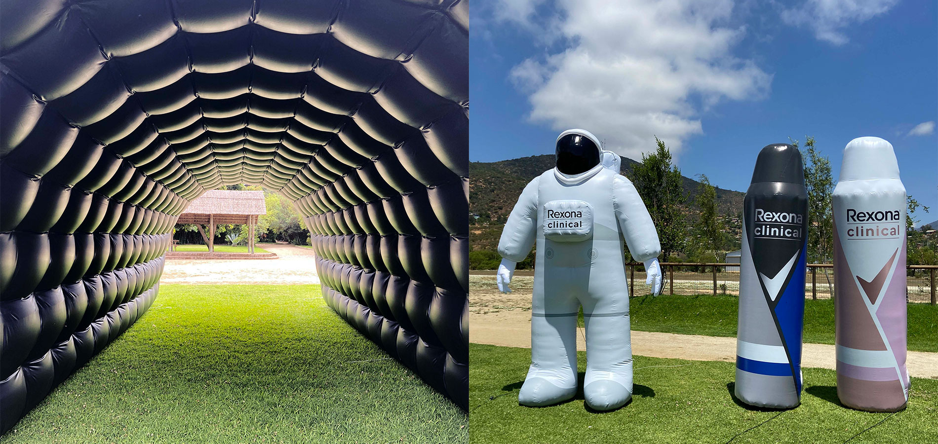 Estructuras inflables personalizadas para branding corporativo