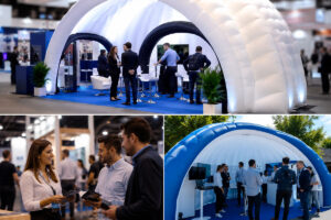 Cómo atraer más visitantes a un stand utilizando estructuras inflables
