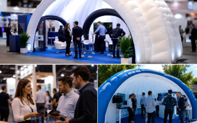 Cómo atraer más visitantes a un stand utilizando estructuras inflables